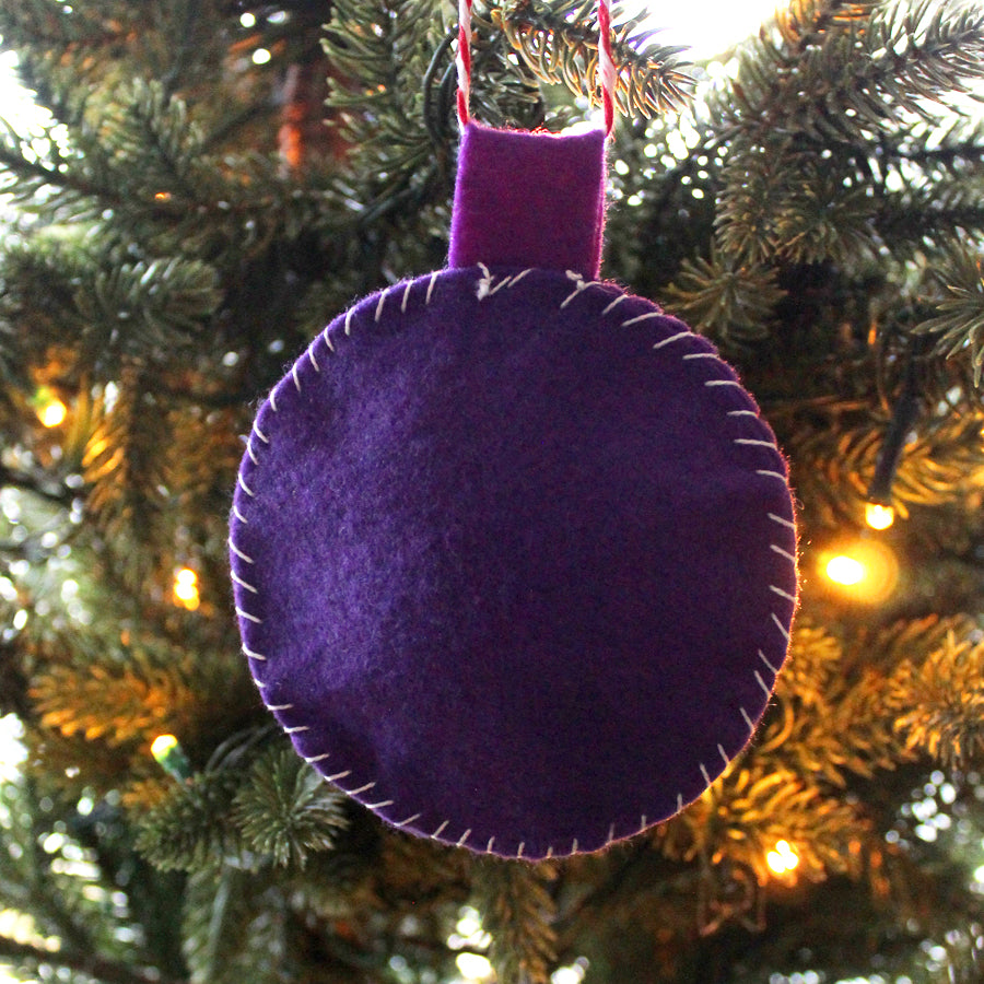 Bookish Ginger Guinea Pig Felt Decoration