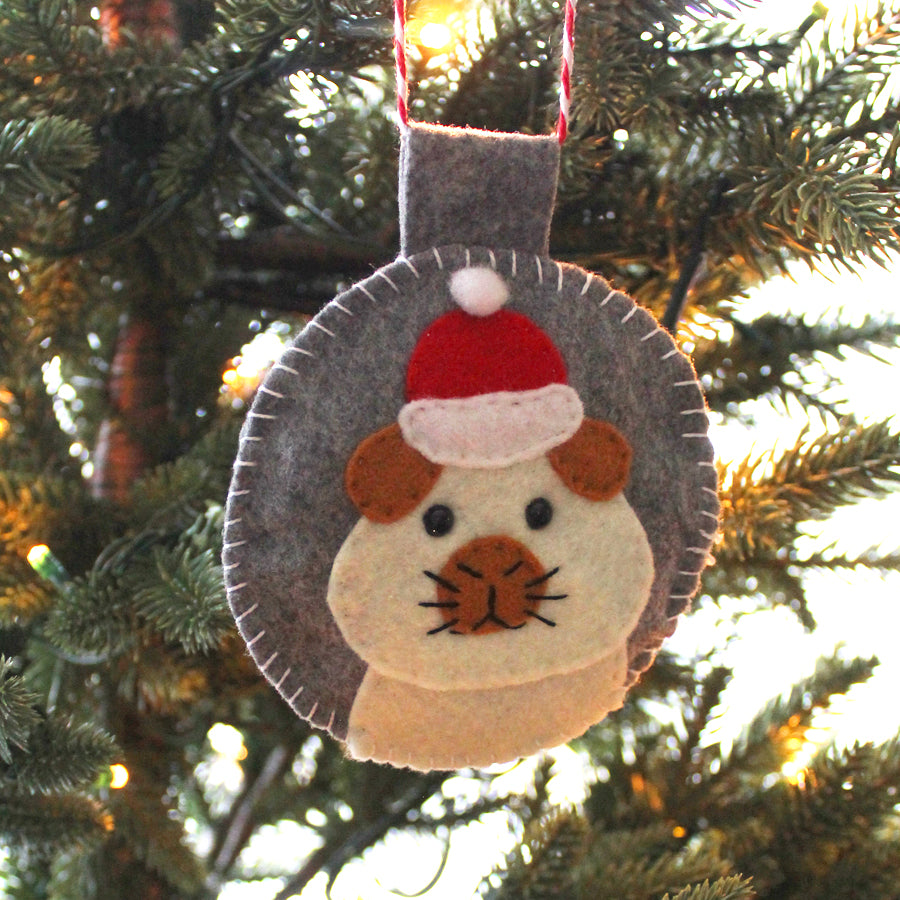 Californian Guinea Pig Felt Decoration
