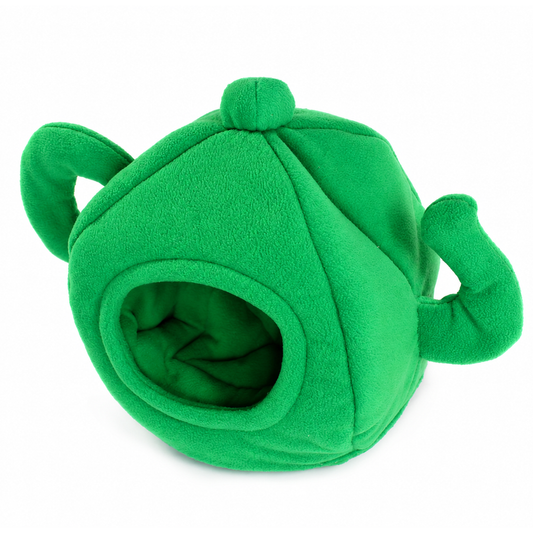 Prototype Green Teapot Guinea Pig Bed With Absorbent Pee Pad