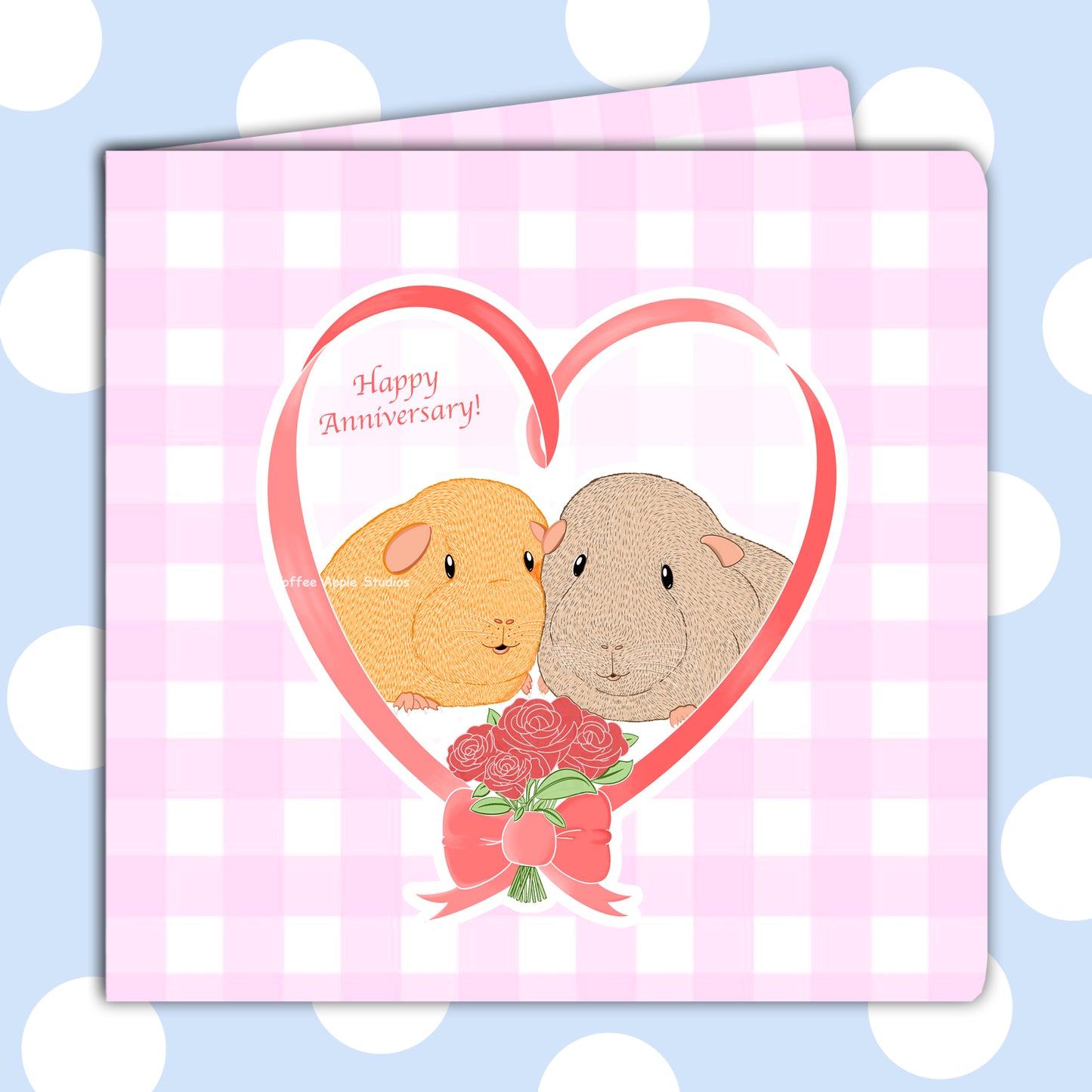 Guinea Pig happy Anniversary Card