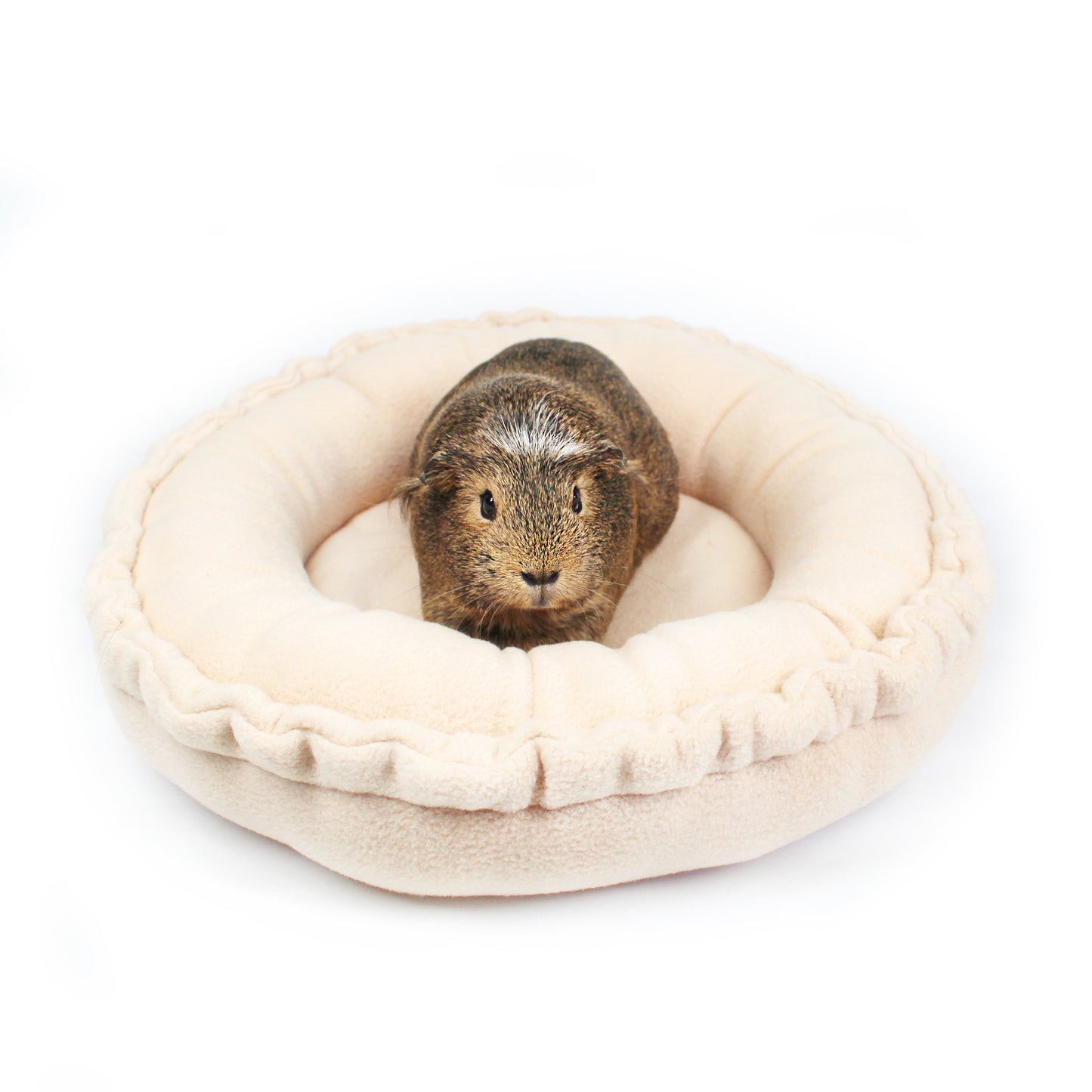Beige Doughnut Bed for Guinea Pigs