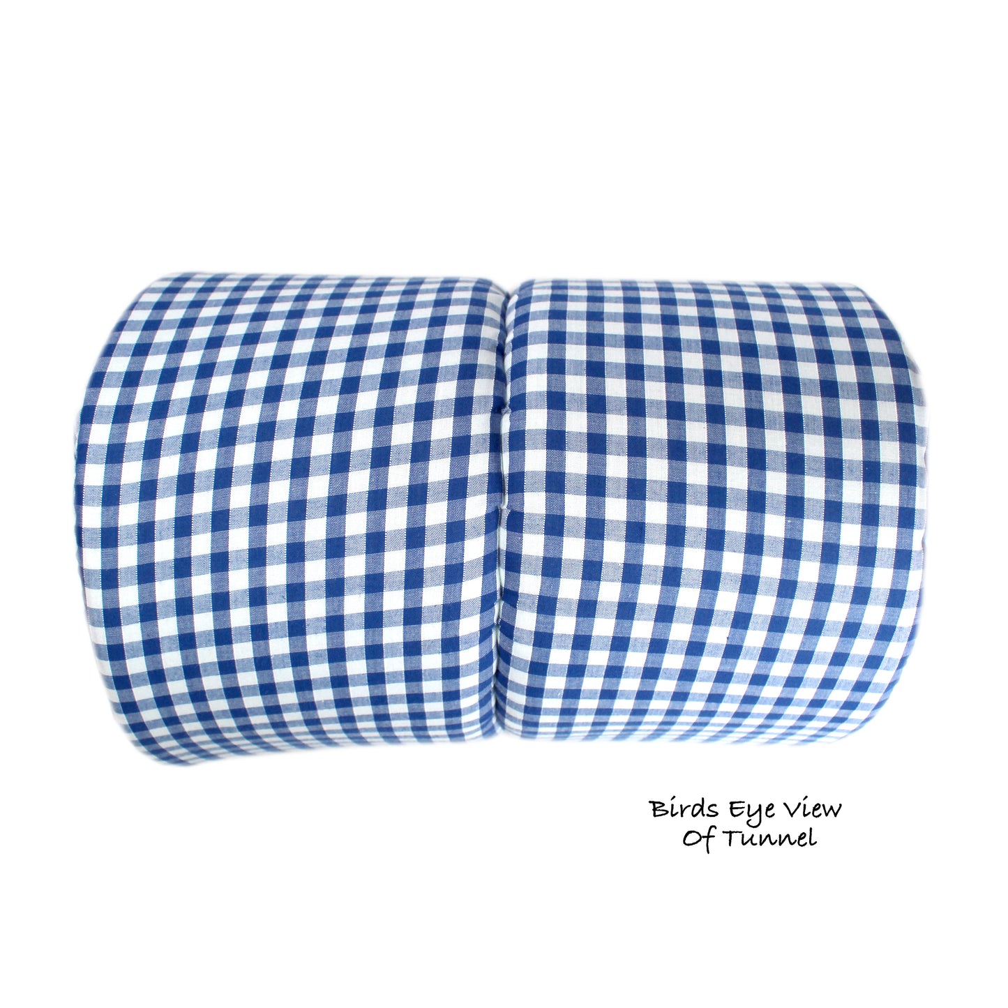 Blue Gingham Squish Tunnel For Guinea Pigs