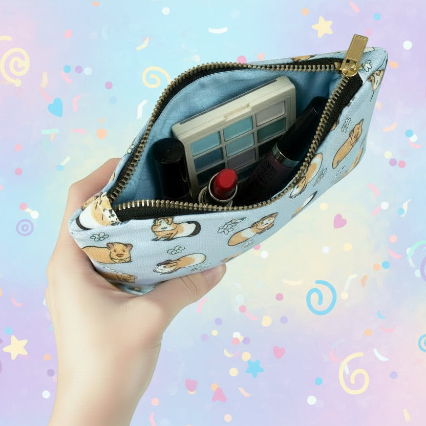 Blue Guinea Pig Mini Accessory Bag