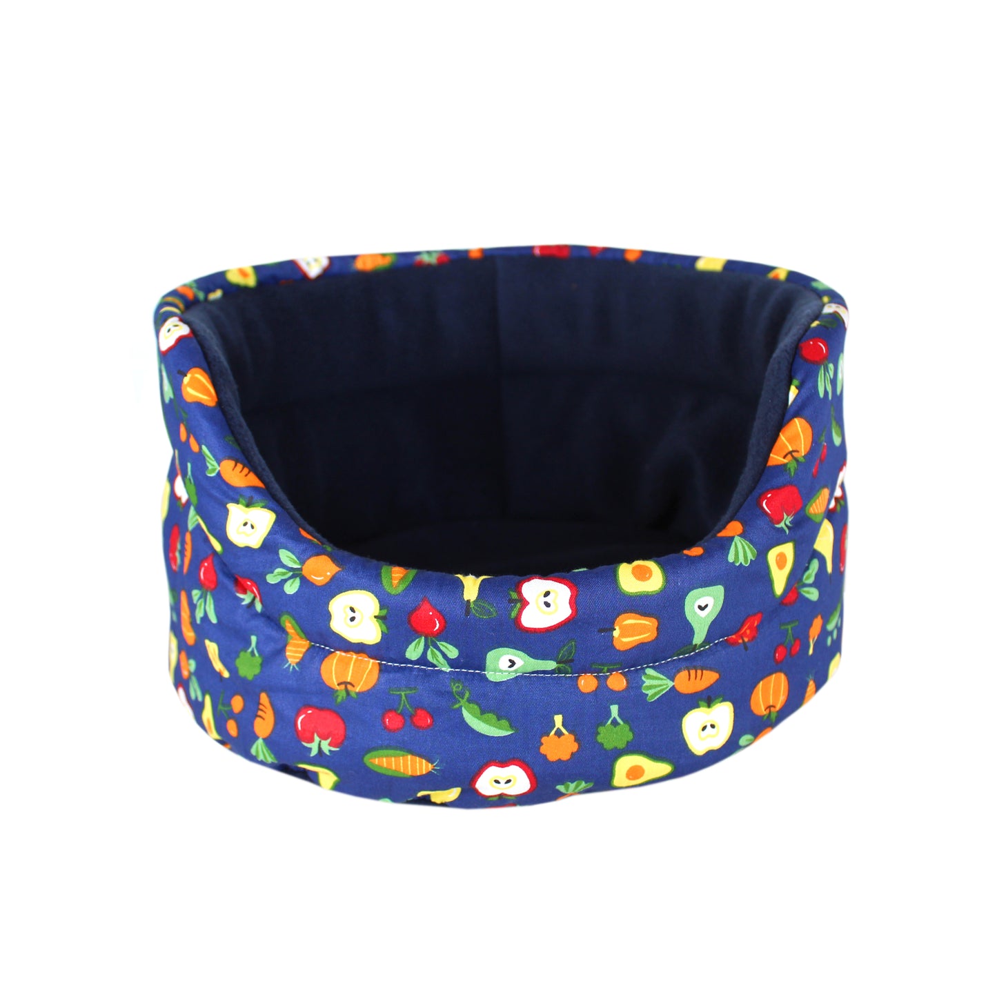 Navy Vegetable Pattern Bed
