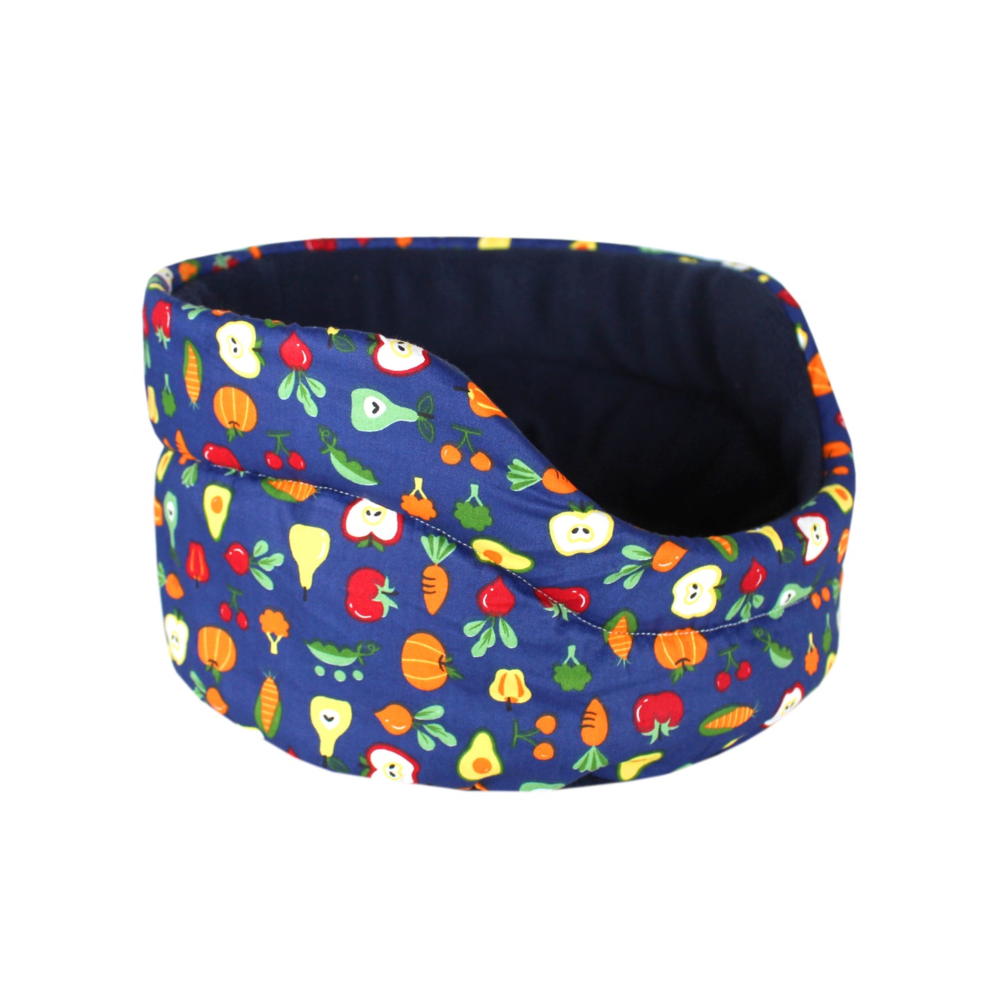 Navy Vegetable Pattern Bed