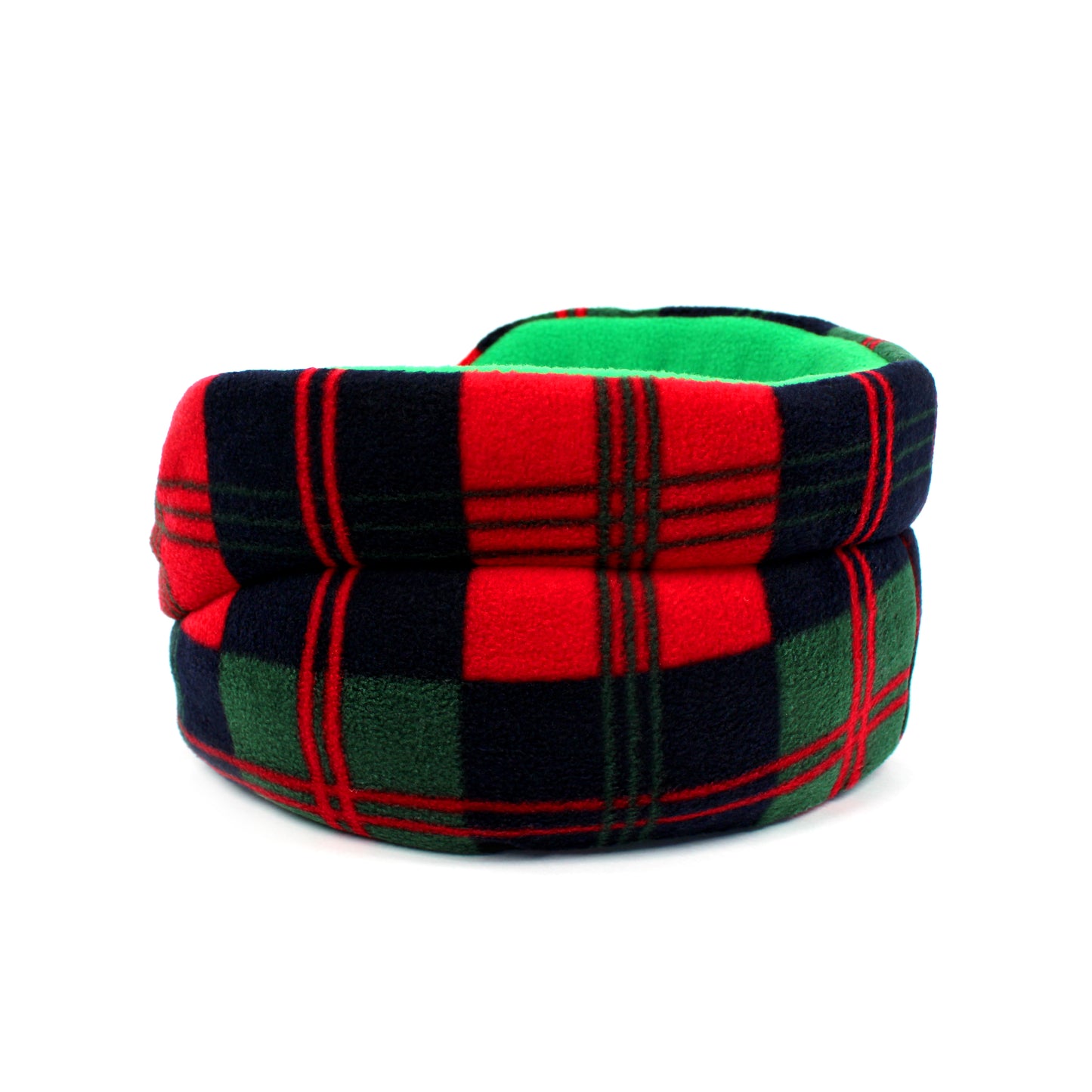 Plaid patterned product on a white background