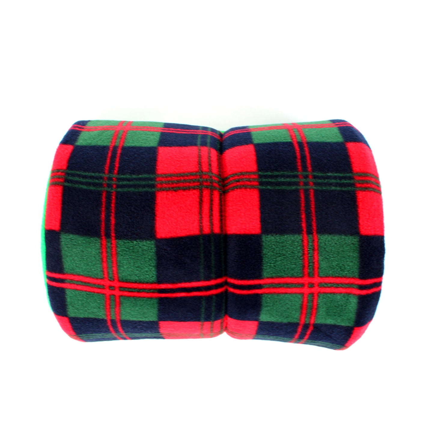 Plaid patterned pet tunnel on a white background