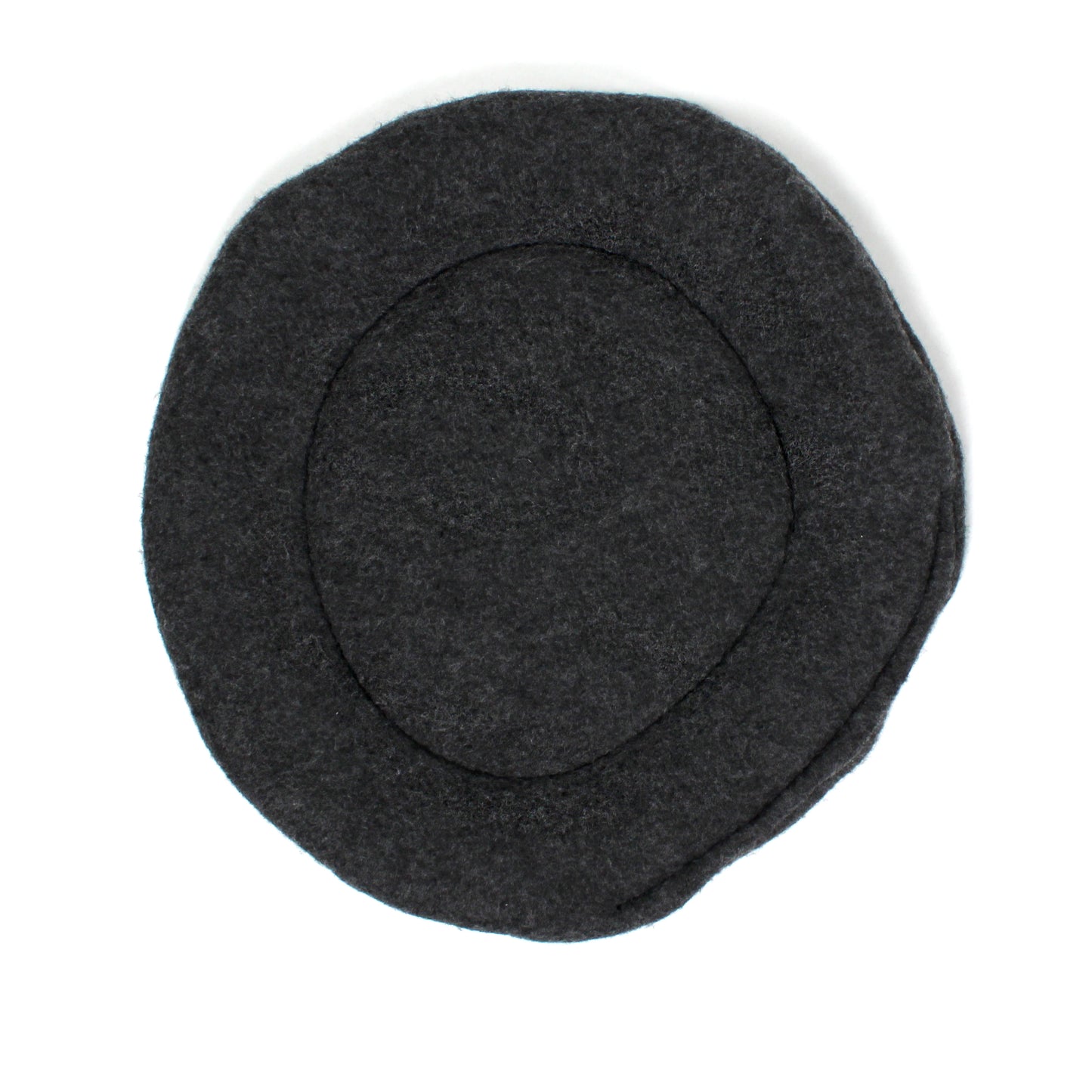 Dark gray pee pad on a white background