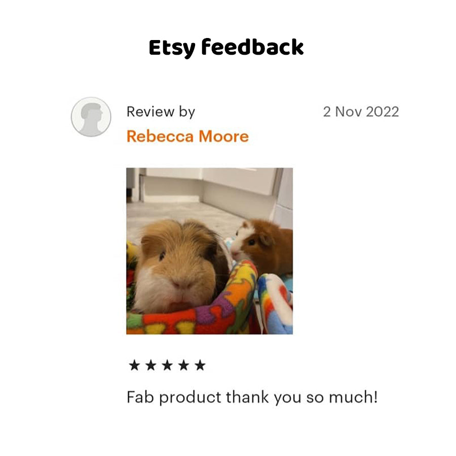 Jigsaw Puzzle Guinea Pig Bed, 5 star etsy review of the guinea pig bed