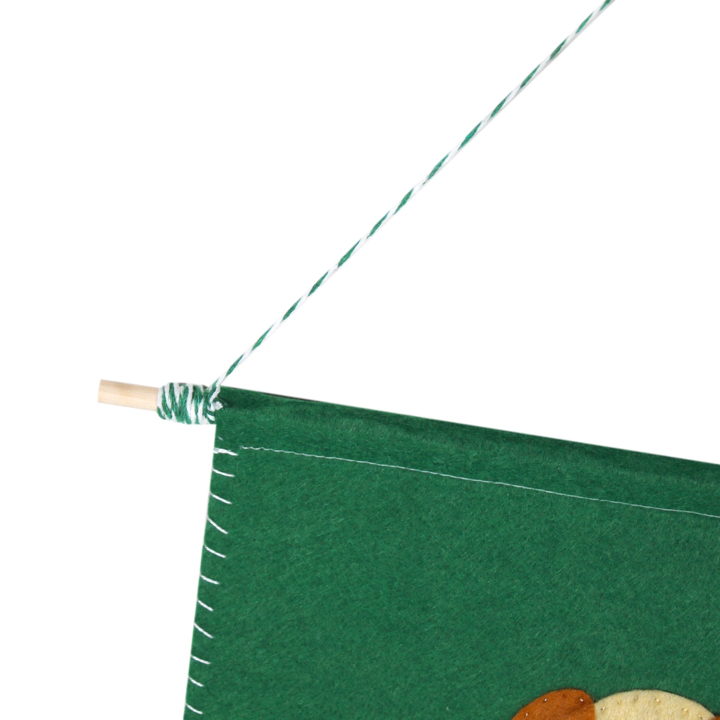Felt Guinea Pig In Flower Plant Pot - Wall Hanging Flag