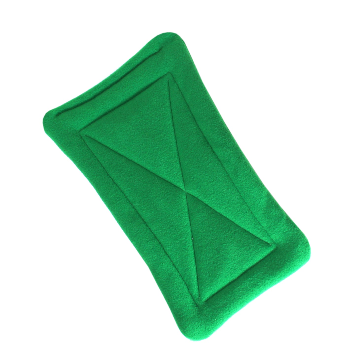 Green Autumn Pattern Squish Tunnel for Guinea Pigs, emerald green pee pad included