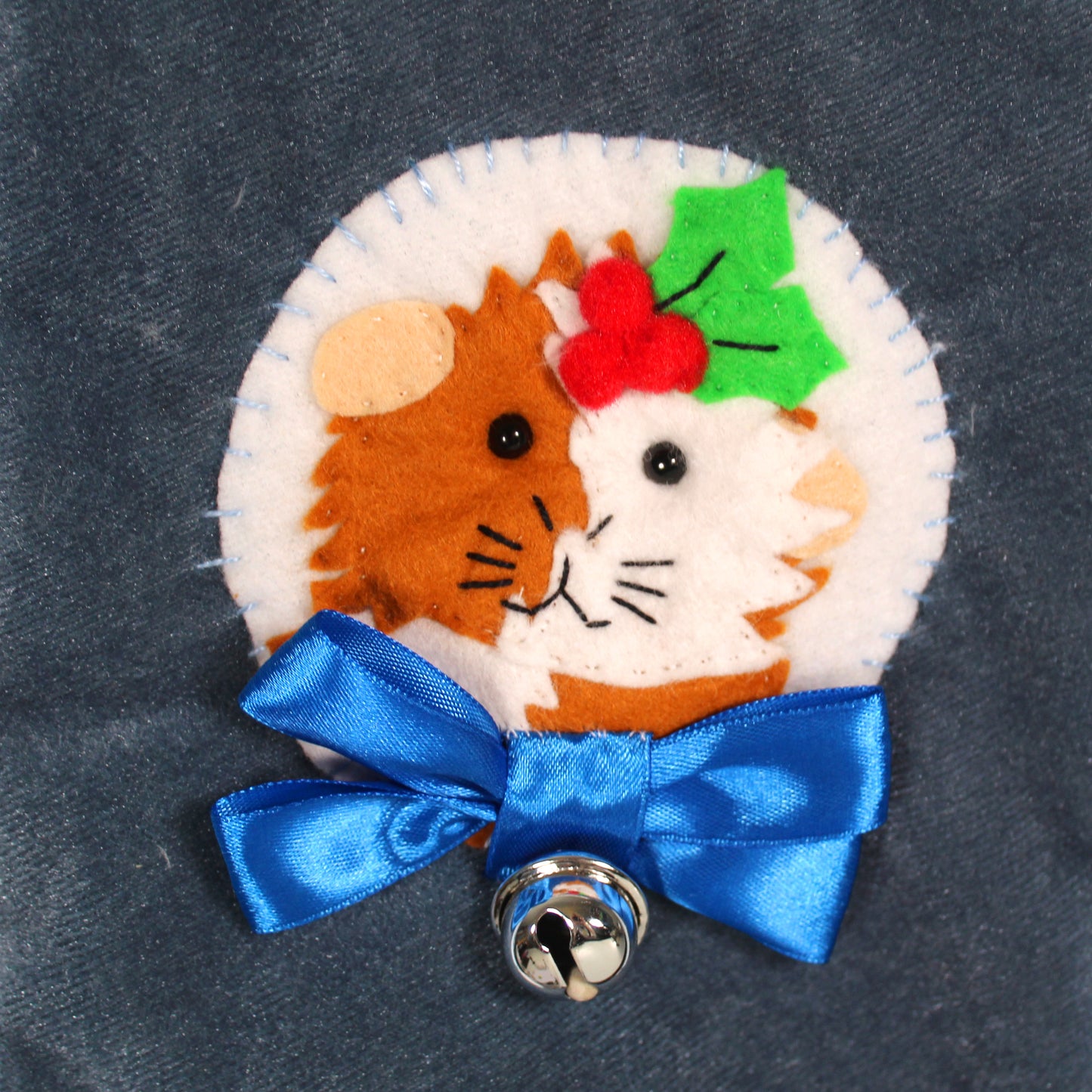 Ginger & White Abyssinian Guinea Pig Luxury Christmas Stocking