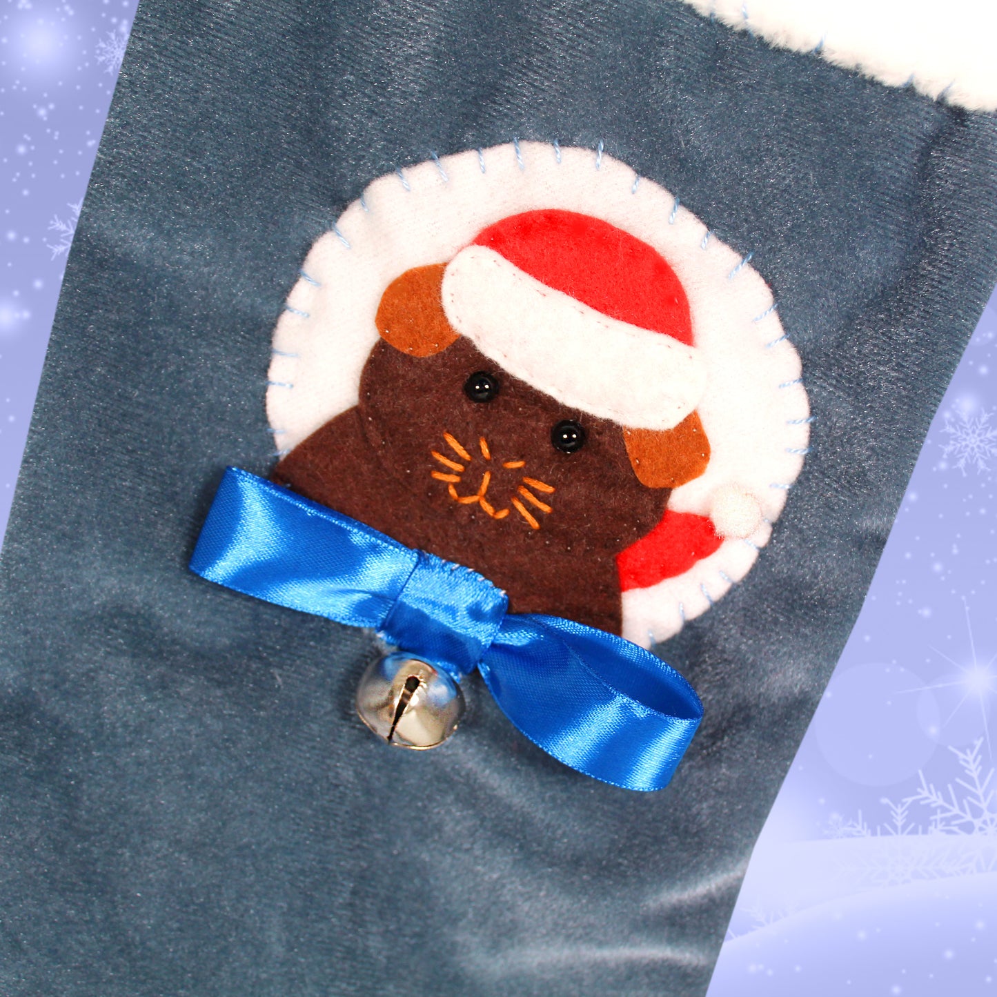 Brown Guinea Pig Luxury Christmas Stocking