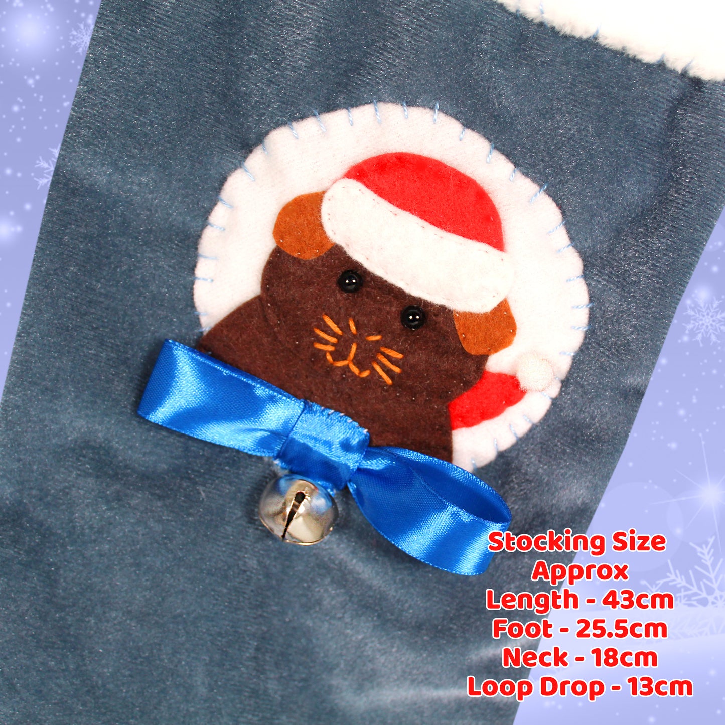 Brown Guinea Pig Luxury Christmas Stocking