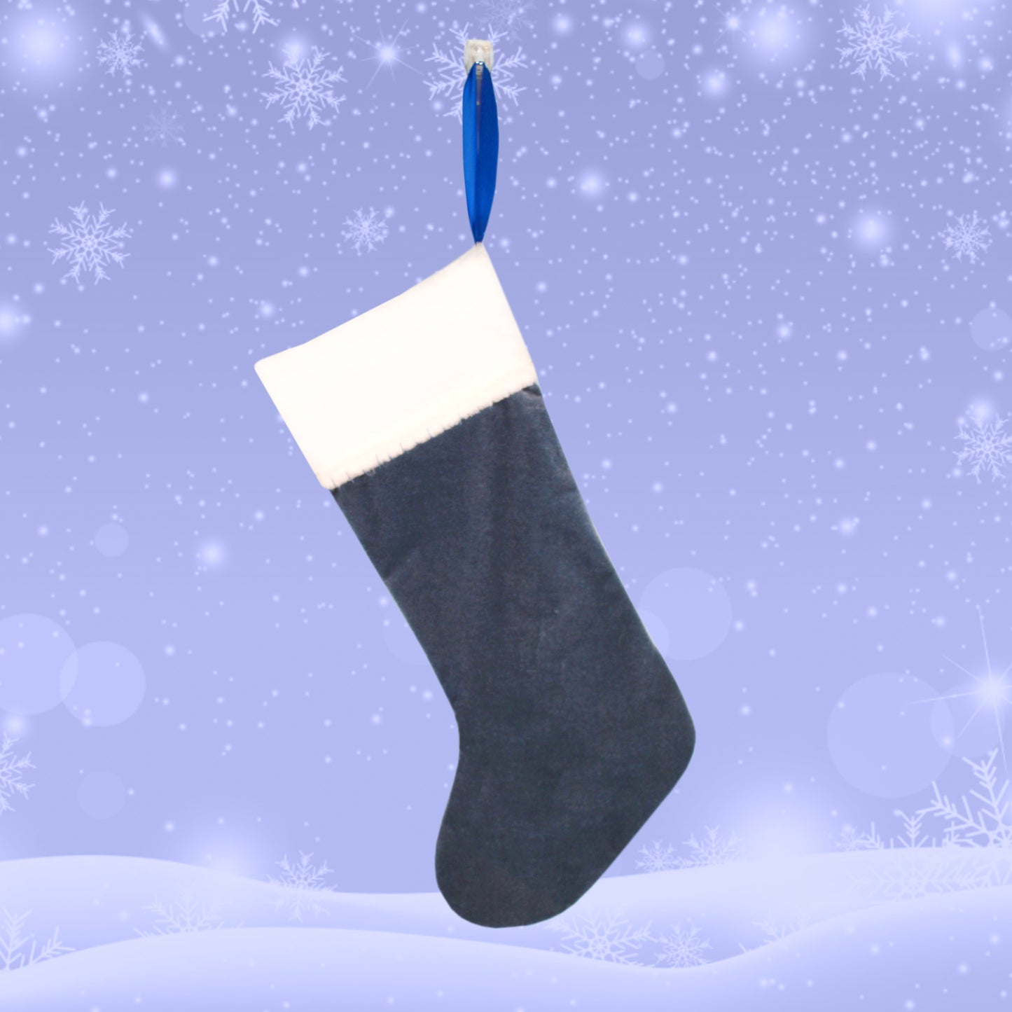 White And Grey Guinea Pig Luxury Christmas Stocking