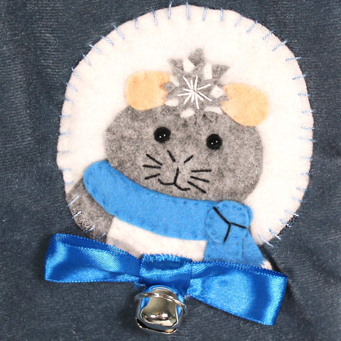 Grey Crested Guinea Pig Luxury Christmas Stocking