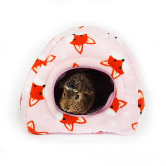 Foxy Fleece Hidey House for Guinea Pigs