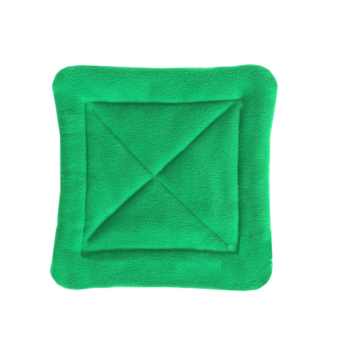 Green Mushroom Hidey Hut For Guinea Pigs, top view of the pee pad