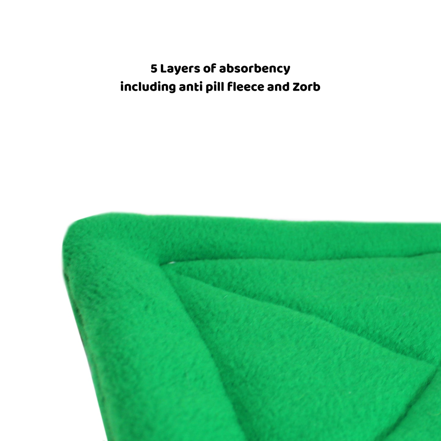 Green Mushroom Hidey Hut For Guinea Pigs, close up view of the pee pad