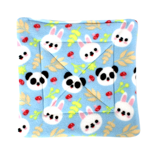 Large Blue Panda Pattern Square Pee Pad for Guinea Pigs
