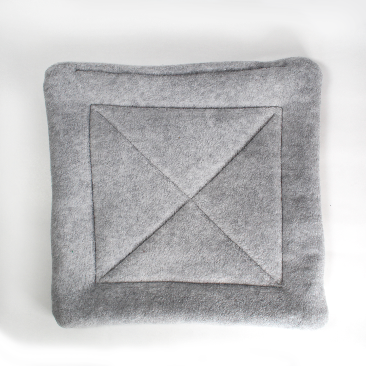 Large Square Grey Pee Pad for Guinea Pigs, overhead view of the pee mat showing the detail