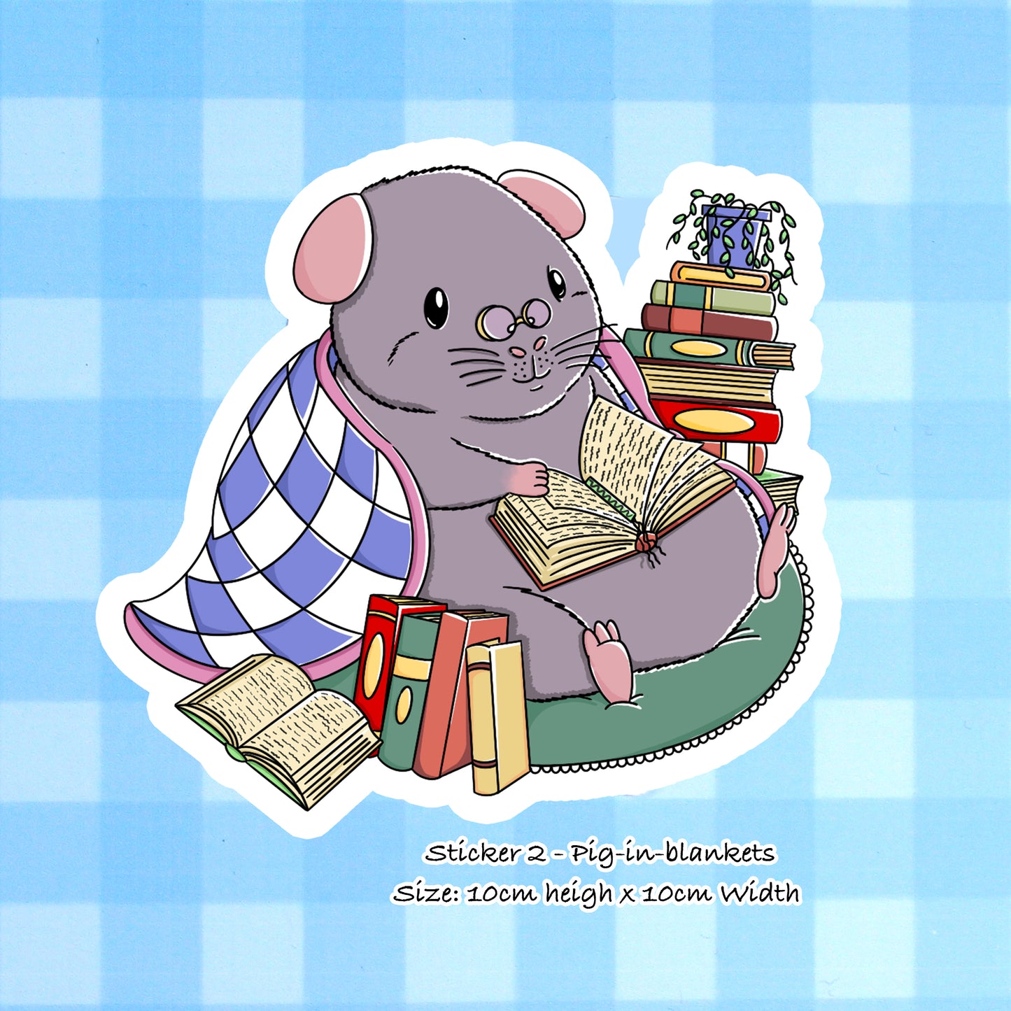 Large Cottagecore Guinea Pig Sticker Pack