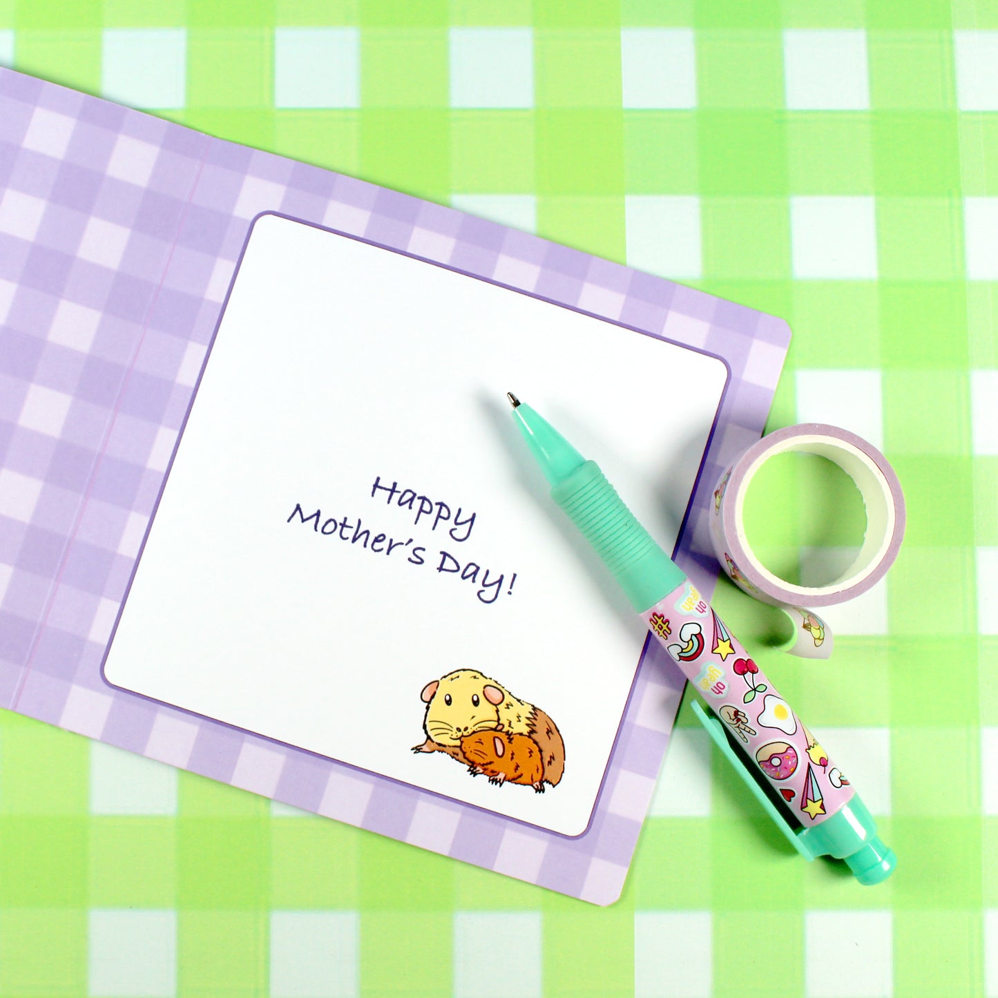 Guinea Pig Mother's Day Greetings Card