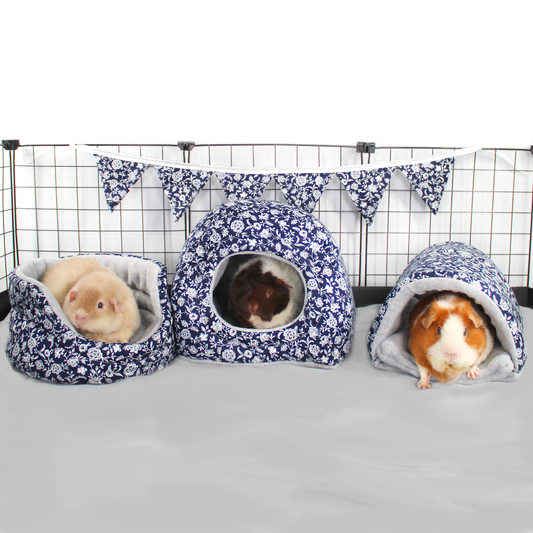 Vintage Floral Guinea Pig Accessory Bundle