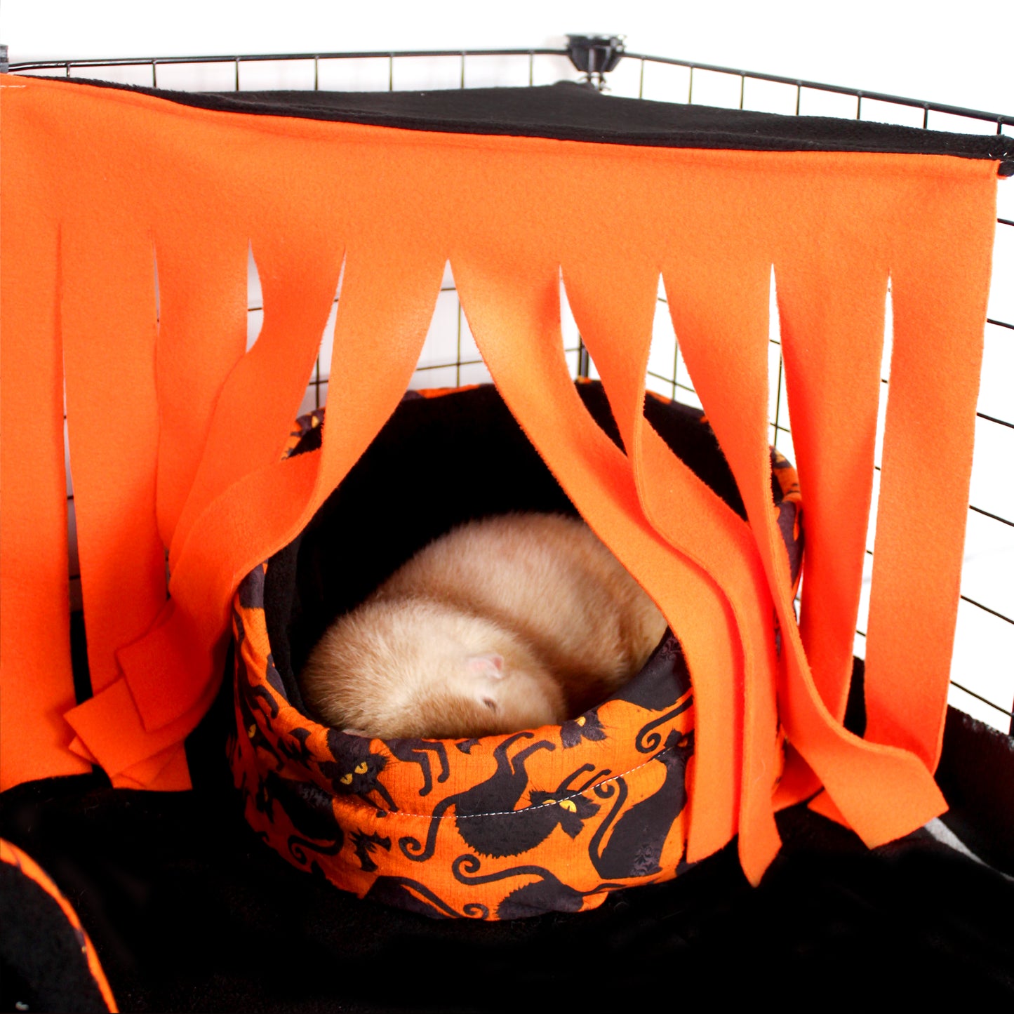 Halloween Black Cat Cuddle Cup Bed
