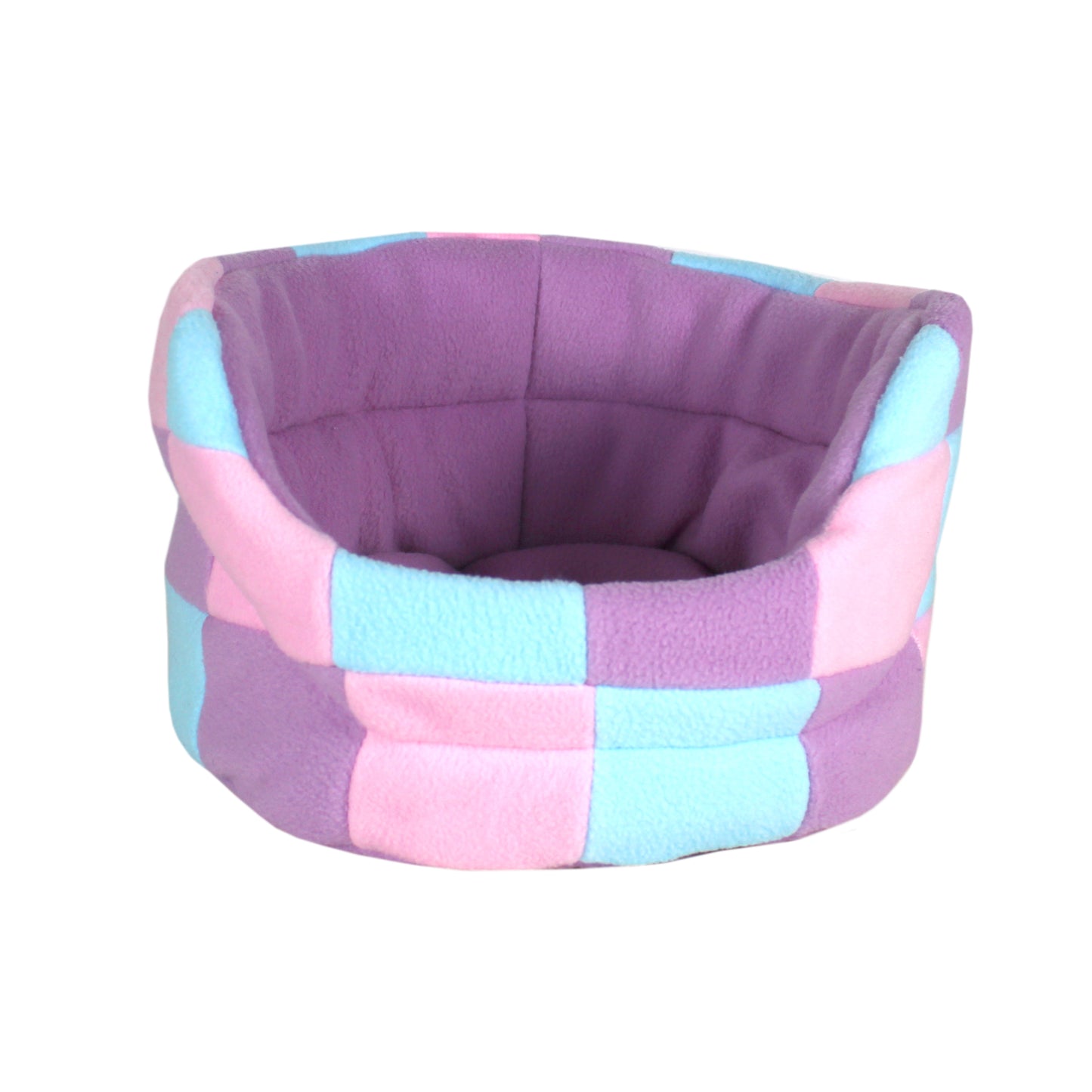 Lilic Patchwork Guinea Pig Bed - Lilic, Pink and Blue
