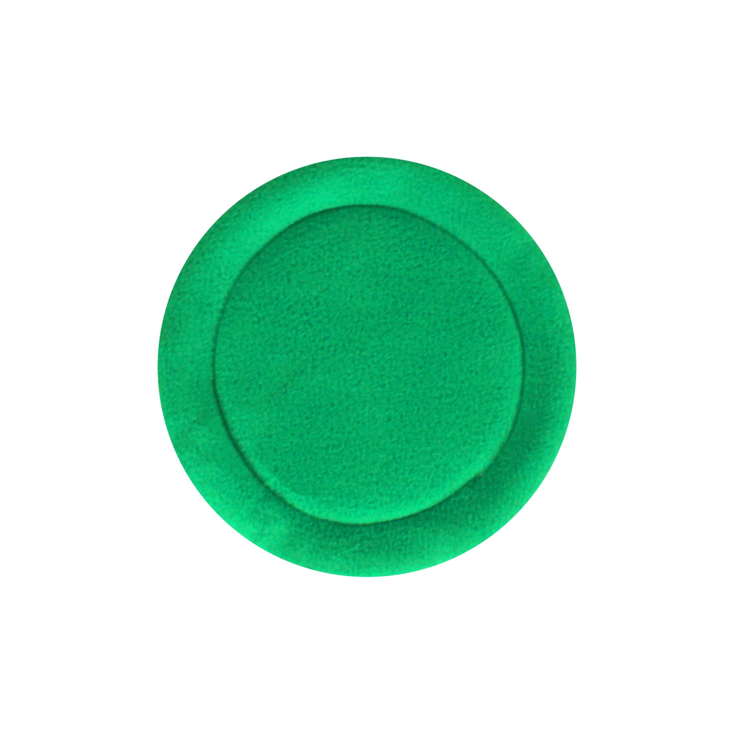 Pair Of Green Round Pee Pads, single view of the pee pad