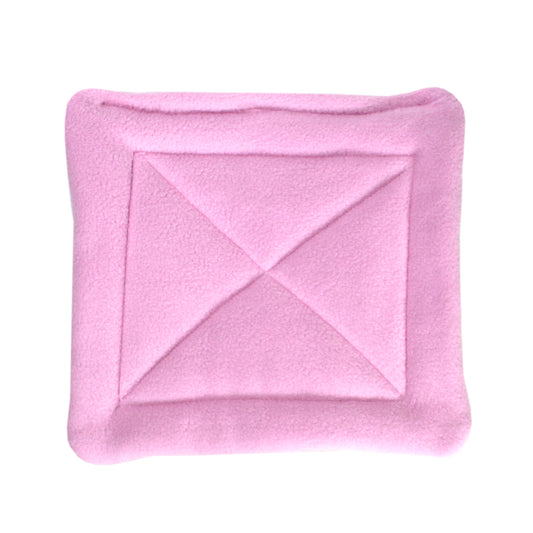Pink Bee Guinea Pig Hidey Hut, top view of the pee pad