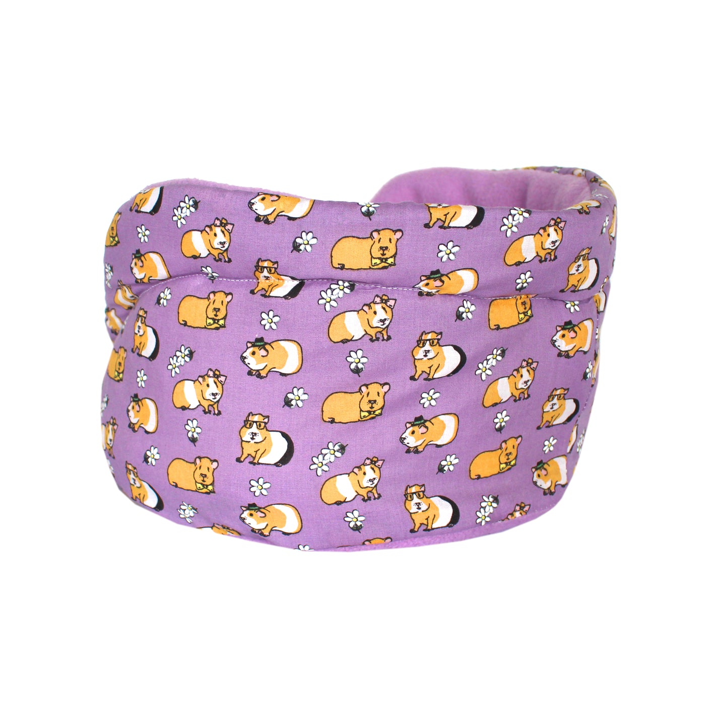 Purple Guinea Pig Pattern Cuddle Cup, rear view empty