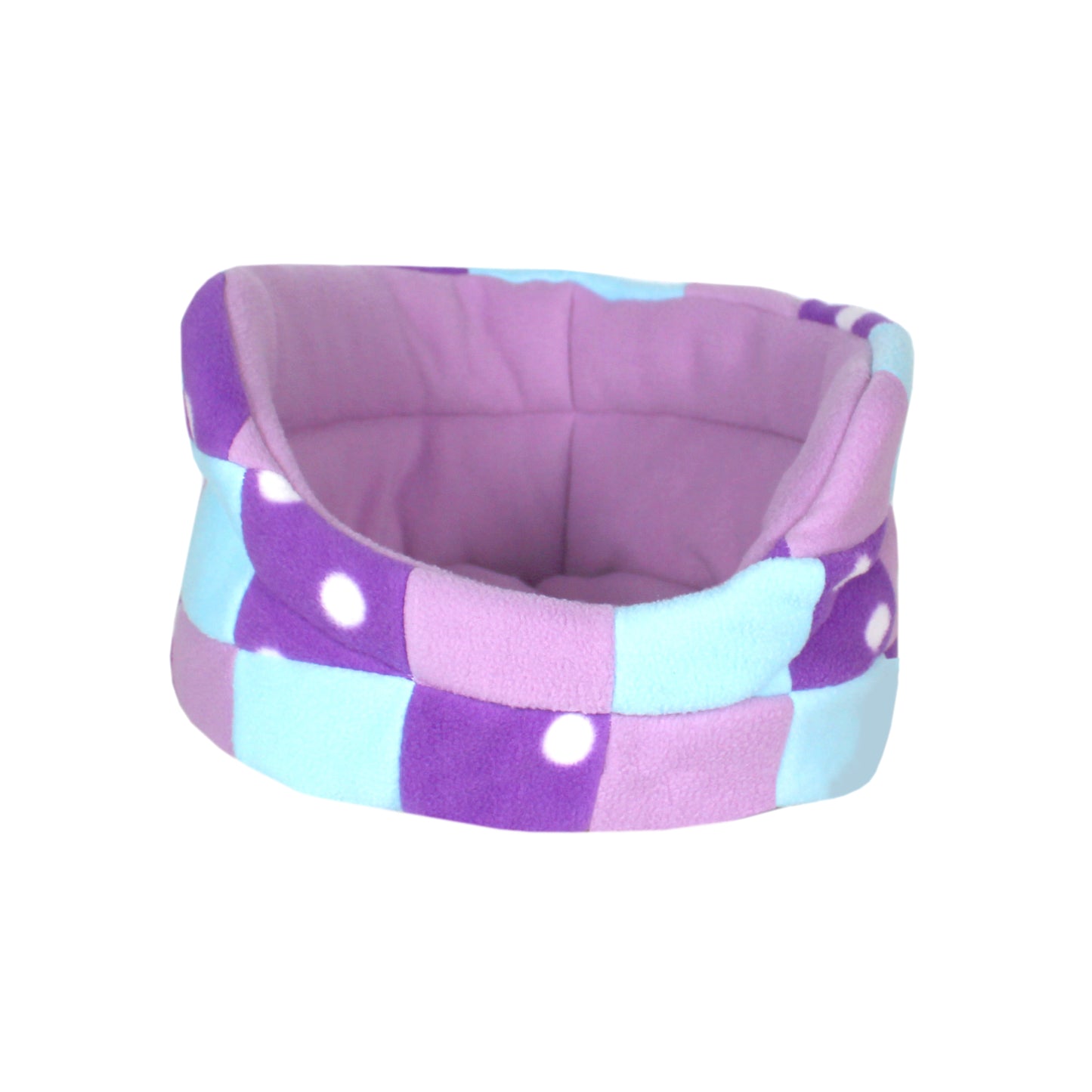 Purple Polka Dot Patchwork Guinea Pig Bed