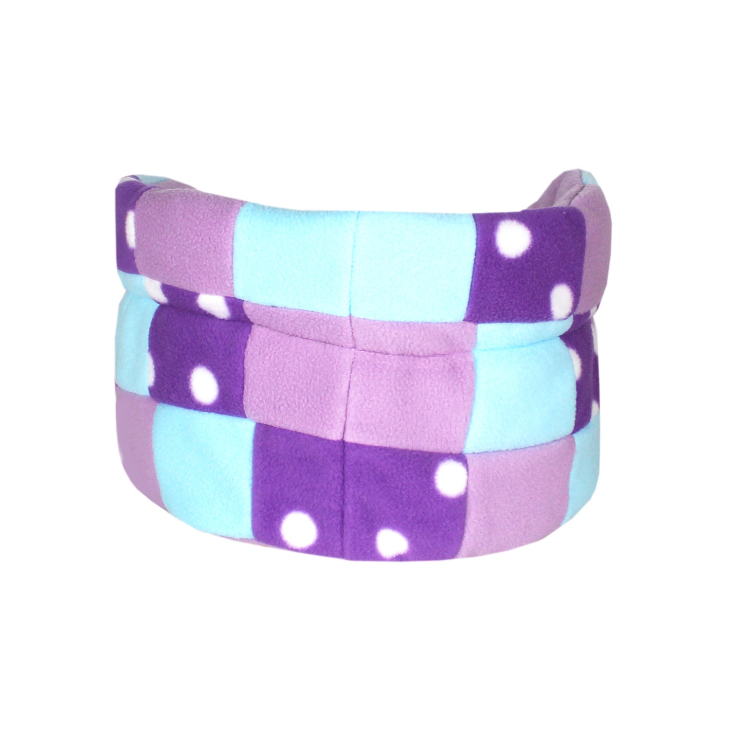 Purple Polka Dot Patchwork Guinea Pig Bed