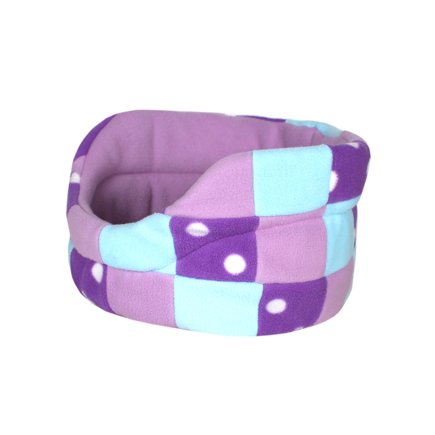 Purple Polka Dot Patchwork Guinea Pig Bed