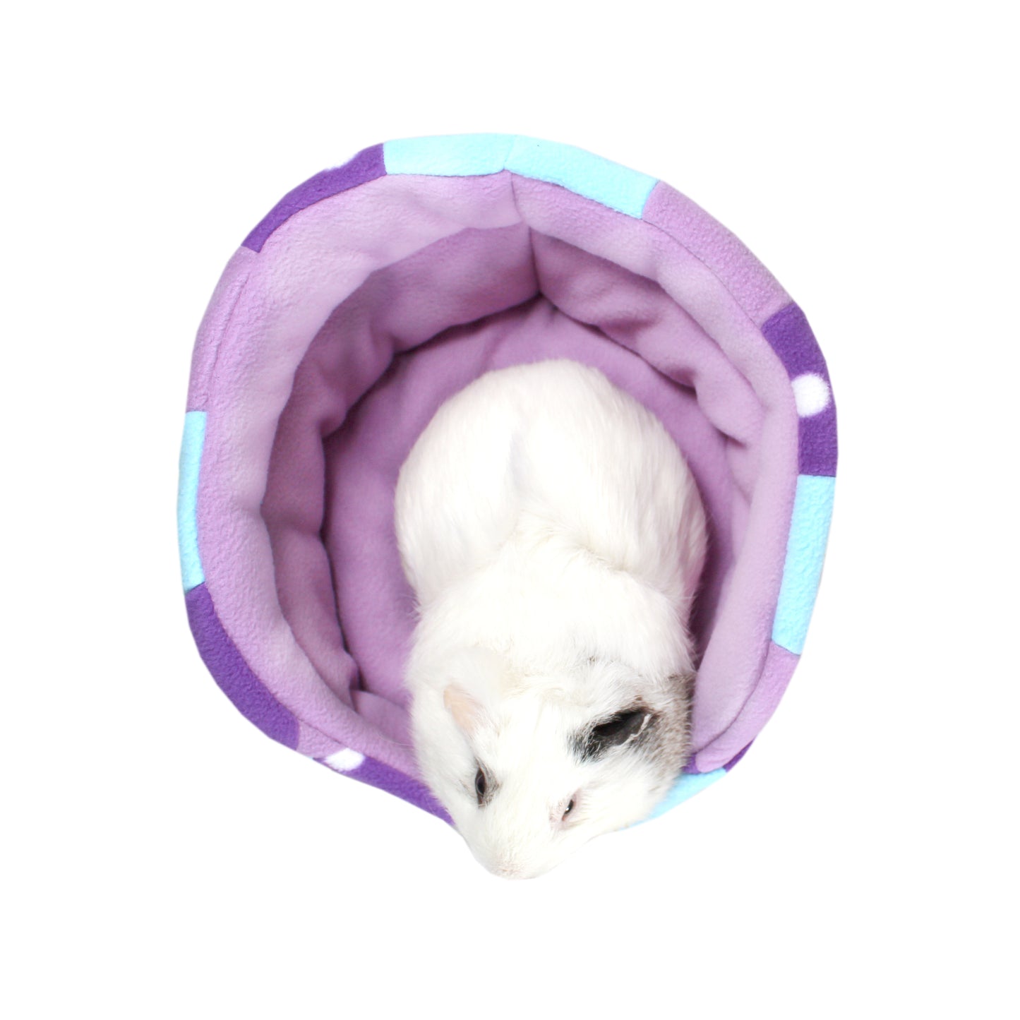 Purple Polka Dot Patchwork Guinea Pig Bed
