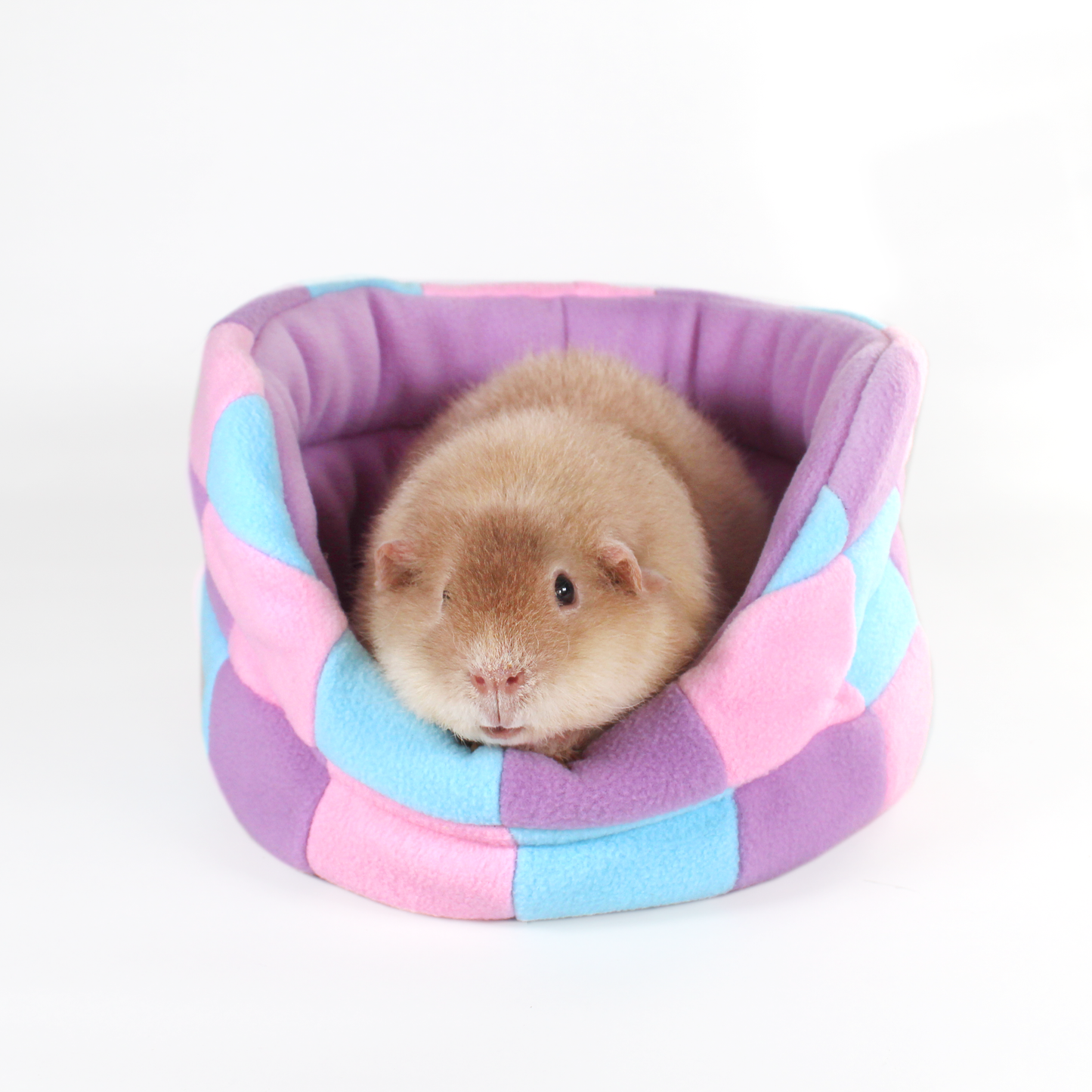 Lilic Patchwork Guinea Pig Bed - Lilic, Pink and Blue