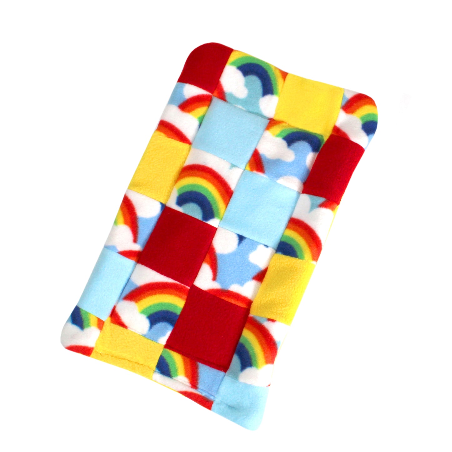 Yellow Patchwork Rainbow Tunnel and Bed Set