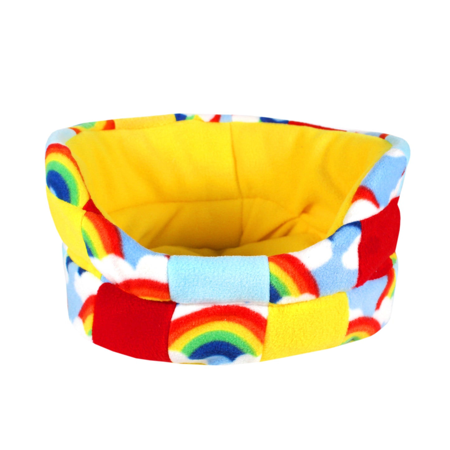 Yellow Patchwork Rainbow Tunnel and Bed Set