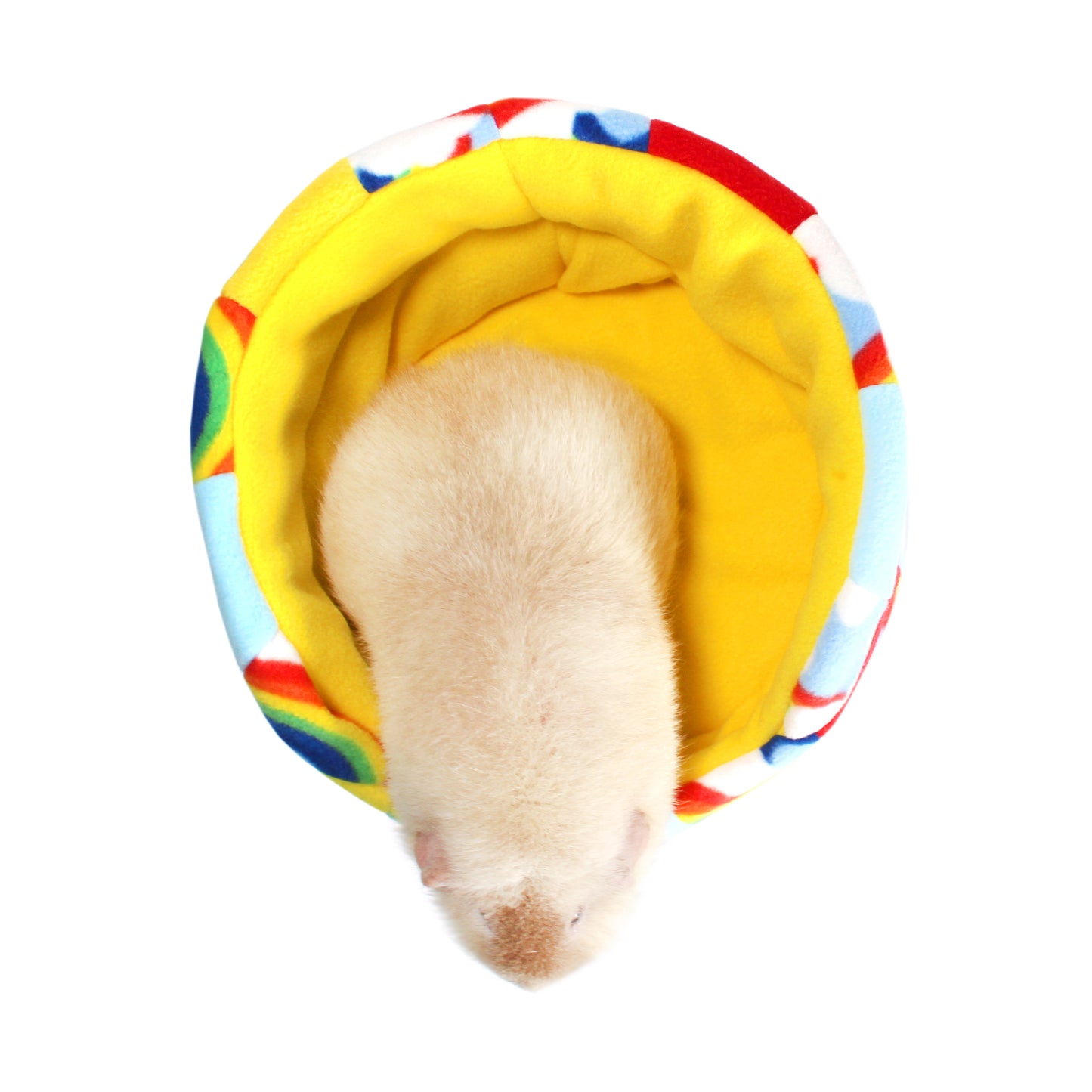 Yellow Patchwork Rainbow Tunnel and Bed Set