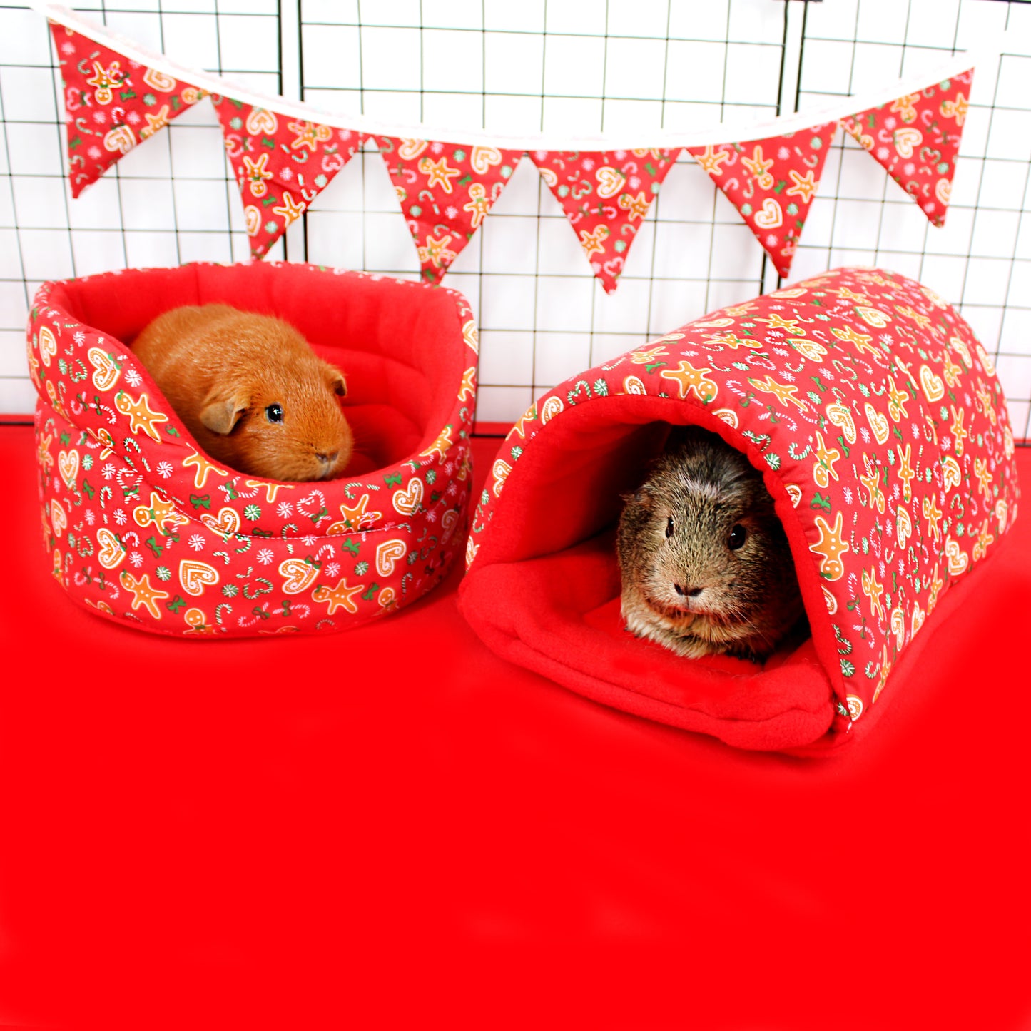 Red Gingerbread Guinea Pig Accessory Bundle Deal