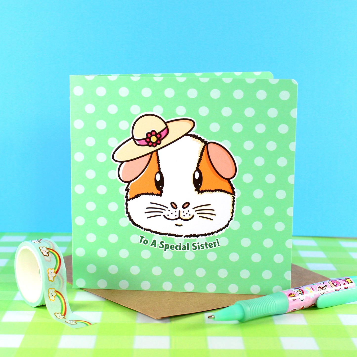 Sister Guinea Pig Card