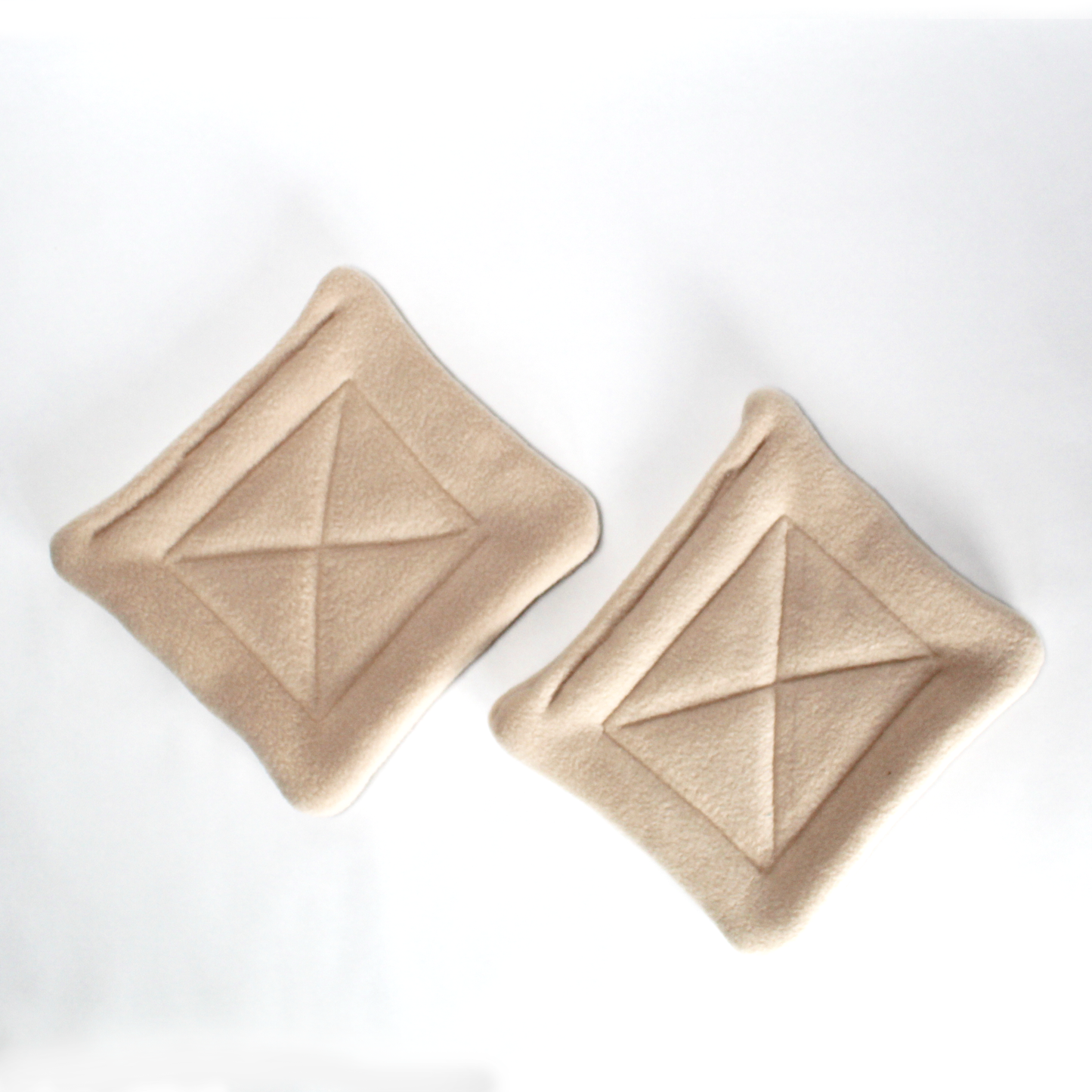 Pair Of Beige Water Bottle Drip Pads