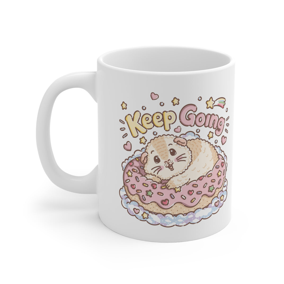 Keep Going Halloumi Guinea Pig Mug