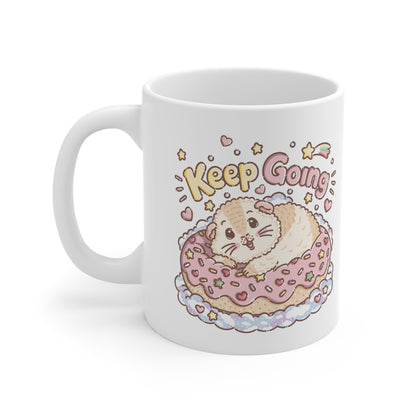 Keep Going Halloumi Guinea Pig Mug