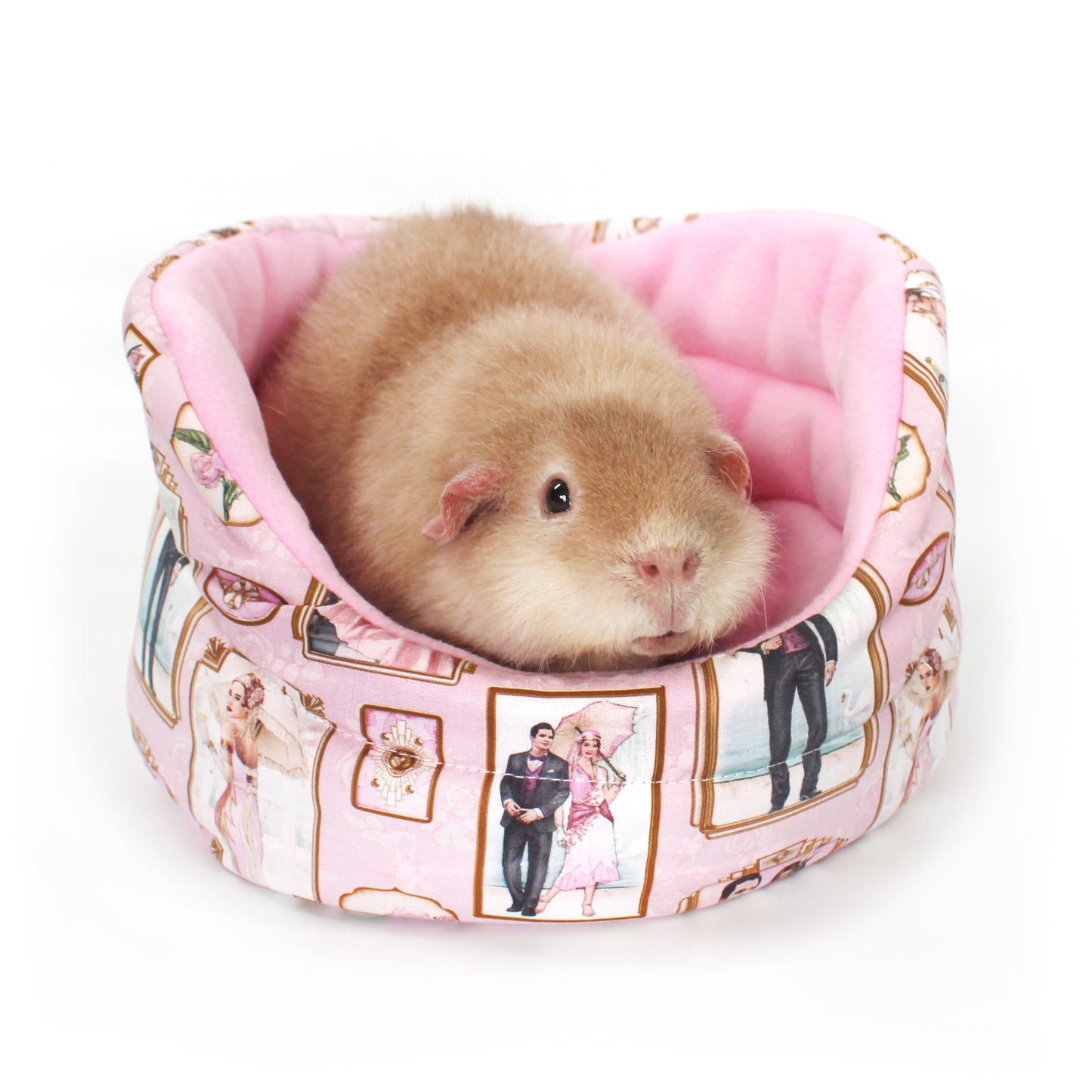 Pink Art Deco Guinea Pig Accessory Bundle