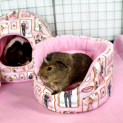 Pink Art Deco Guinea Pig Accessory Bundle