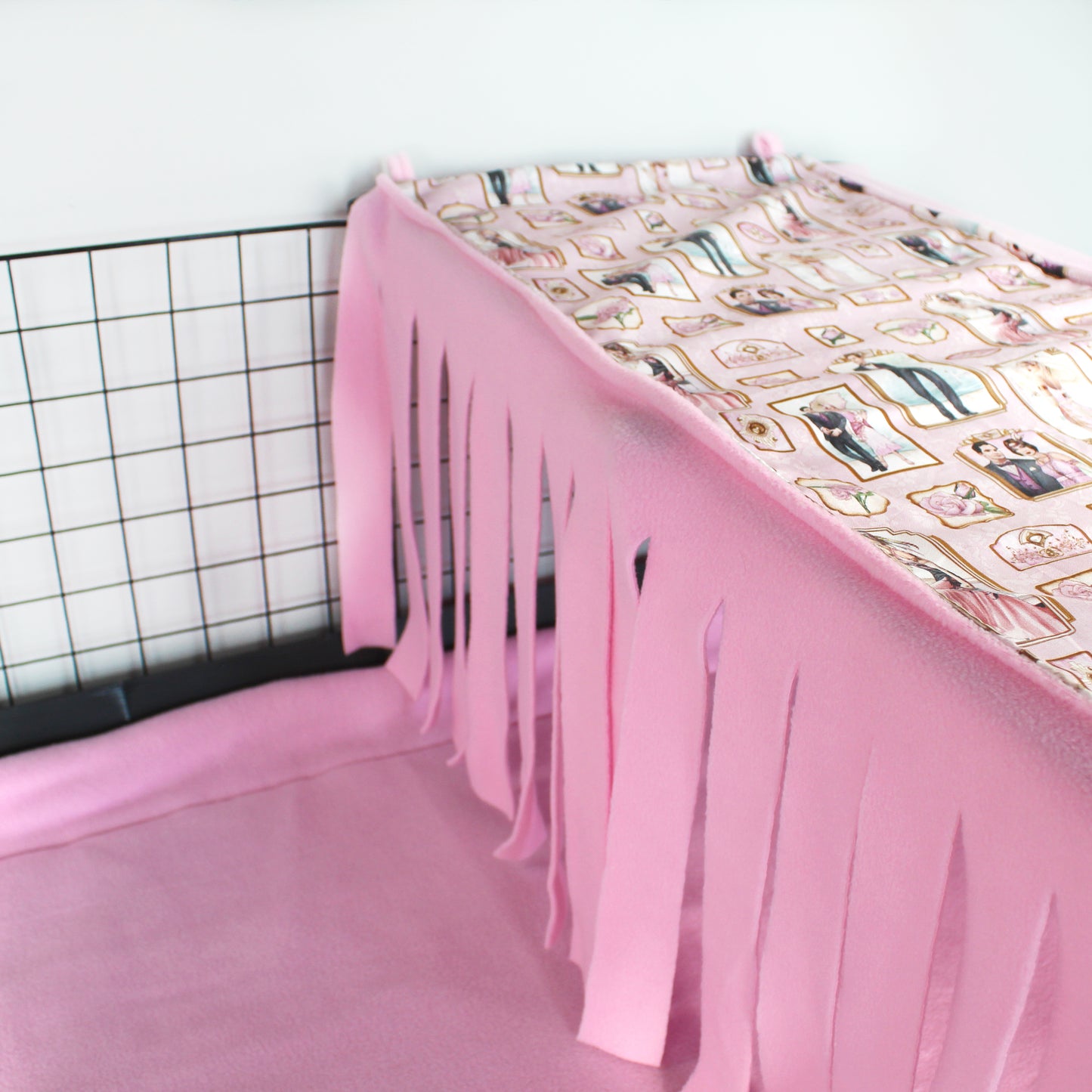 Pink Art Deco Large Fleece Forest