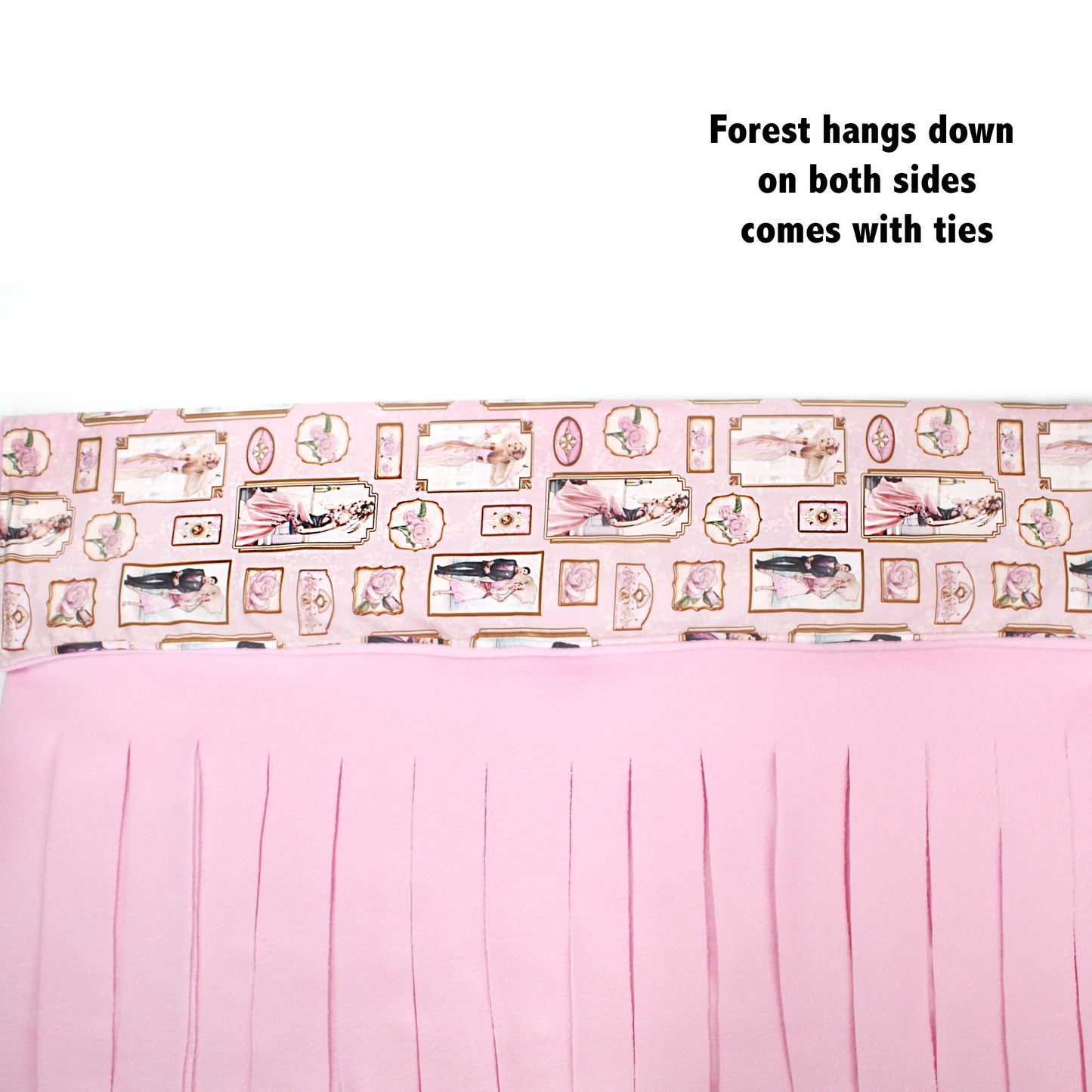 Pink Art Deco Large Fleece Forest